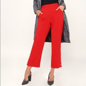 Red Trouser Pants